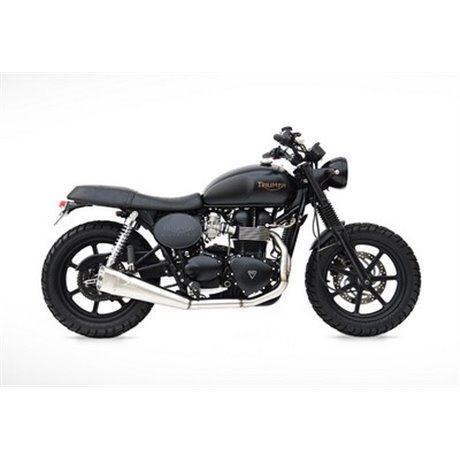 Zard SHORT L.M.-SS E3 CATALYZED FULL KIT TRIUMPH T100, THRUXTON 900 - INJECTION 08 - 16