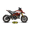 Moto výfuk Exan X-GP Nerez černý Ducati Hyperstrada 939 2016 - 2019  