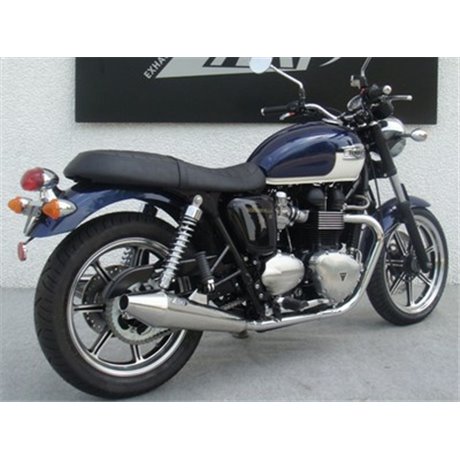 Zard CONICAL-POLISHED SS RACING SLIP-ONS TRIUMPH BONNEVILLE T100 SE 08 - 16
