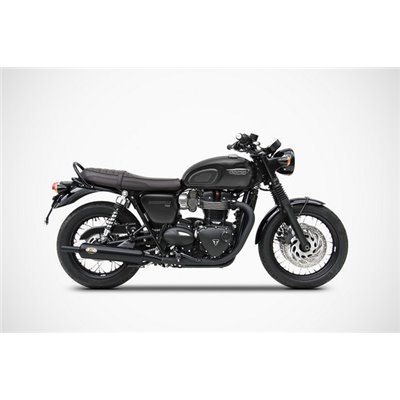 Zard BOTTLE – BLACK SS E4 SLIP-ONS TRIUMPH BONNEVILLE T120 16 - 20