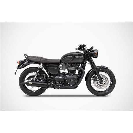 Zard BOTTLE – BLACK SS E4 SLIP-ONS TRIUMPH BONNEVILLE T120 16 - 20