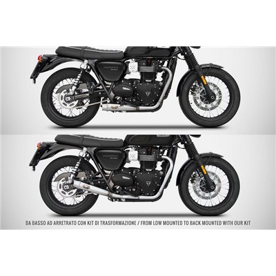 Zard SS RACING LOWTOBACK KIT TRIUMPH T120 M.Y. 16-20/T100 M.Y. 17-20 16 - 23