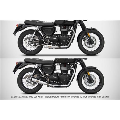 Zard SS RACING LOWTOBACK KIT TRIUMPH T120 M.Y. 16-20/T100 M.Y. 17-20 16 - 23