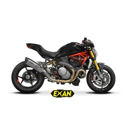 Moto exhaust Exan Oval X-Black Titan Ducati Monster 1200 / S / R 2017 - 2020  