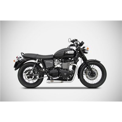 Zard POLISHED SS RACING FULL KIT TRIUMPH BONNEVILLE T100 01 - 16