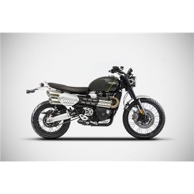 Zard BLACK SS E5 SLIP-ONS TRIUMPH SCRAMBLER 1200 21 - 23