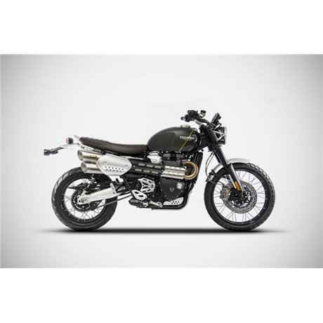Zard BLACK SS E5 SLIP-ONS TRIUMPH SCRAMBLER 1200 21 - 23