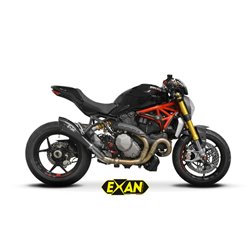 Moto exhaust Exan X-Black EVO Black Inox Ducati Monster 1200 / S / R 2017 - 2020  