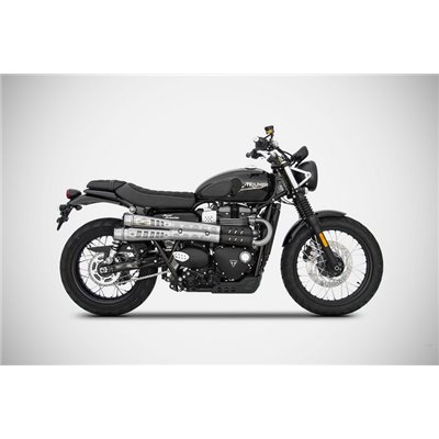 Zard SIX DAYS-SS RACING SLIP-ONS TRIUMPH STREET SCRAMBLER /SCRAMBLER 900 17 - 23