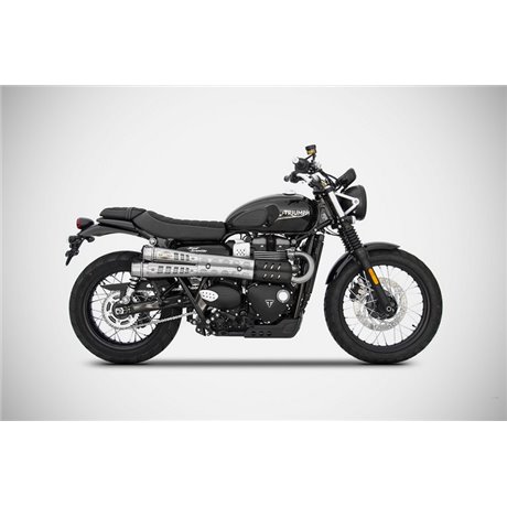 Zard SIX DAYS-SS RACING SLIP-ONS TRIUMPH STREET SCRAMBLER /SCRAMBLER 900 17 - 23