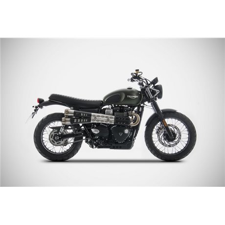 Zard CONICAL-SS RACING SLIP-ONS HEAT SHIELD TRIUMPH STREET SCRAMBLER /SCRAMBLER 900 17 - 23