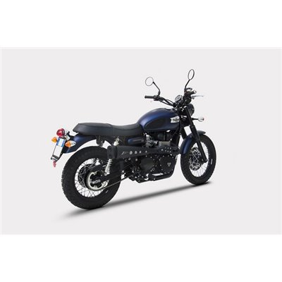 Zard SHORT H.M.-BLACK SS E3 NO CAT. FULL KIT TRIUMPH SCRAMBLER 900 - CARBURATOR 01 - 07