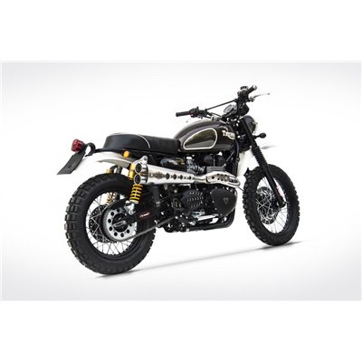 Zard SPECIAL. ED. H.M.-BLACK SS E3 CATALYZED FULL KIT TRIUMPH SCRAMBLER 900 - INJECTION 08 - 16