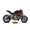 Moto Auspuff Exan X-GP Black Inox Ducati Monster 1200 / S / R 2017 - 2020  