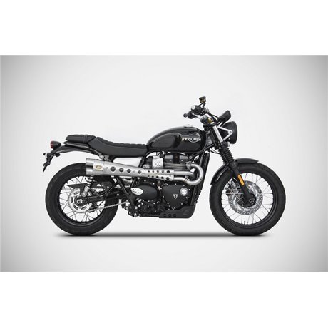 Zard SPECIAL ED.-SS RACING FULL KIT BLACK HEAT SHIELD TRIUMPH STREET SCRAMBLER/SCRAMBLER 900 17 - 23