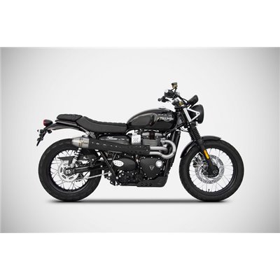 Zard CONICAL H.M.-SS RACING FULL KIT BLACK HEAT SHIELD TRIUMPH STREET SCRAMBLER/SCRAMBLER 900 17 - 23