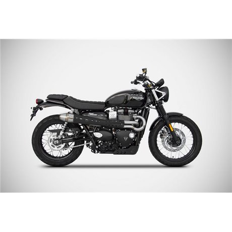 Zard CONICAL H.M.-SS RACING FULL KIT BLACK HEAT SHIELD TRIUMPH STREET SCRAMBLER/SCRAMBLER 900 17 - 23