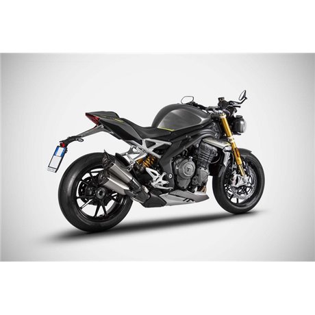 Zard TITANIUM RACING SLIP-ON AND CARBON END CAP TRIUMPH SPEED TRIPLE 1200 RS/RR 21 - 23