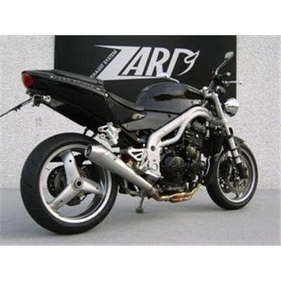 Zard CONICAL-SS RACING SLIP-ON AND CARBON END CAP TRIUMPH SPEED TRIPLE 955 02 - 04