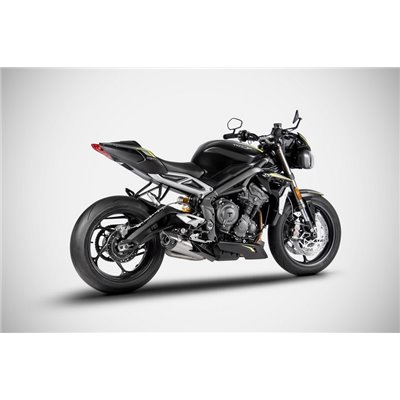 Zard TITANIUM E5 SLIP-ON KIT AND CARBON END CAP TRIUMPH STREET TRIPLE 765 20 - 22