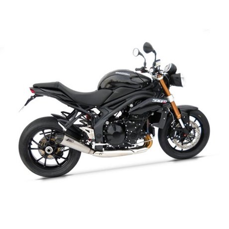 Zard BLACK SS RACING SLIP-ON AND CARBON END CAP TRIUMPH SPEED TRIPLE 1050 11 - 13