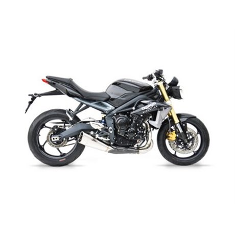 Zard SHORT-SS RACING SLIP-ON AND CARBON END CAP TRIUMPH STREET TRIPLE 675 13 - 16