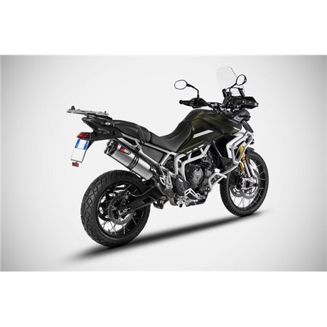 Zard BLACK SS RACING SLIP-ON AND CARBON END CAP TRIUMPH TIGER 900 20 - 23