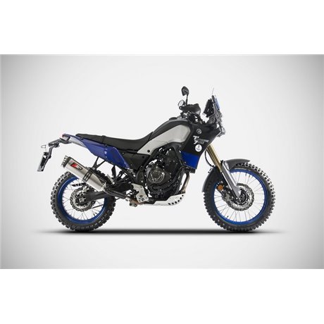 Zard SS E4 SLIP-ON AND CARBON END CAP YAMAHA TENERE' 700 19 - 20