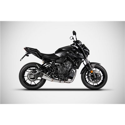 Zard SS E3 FULL KIT AND CARBON END CAP YAMAHA MT 07 14 - 16