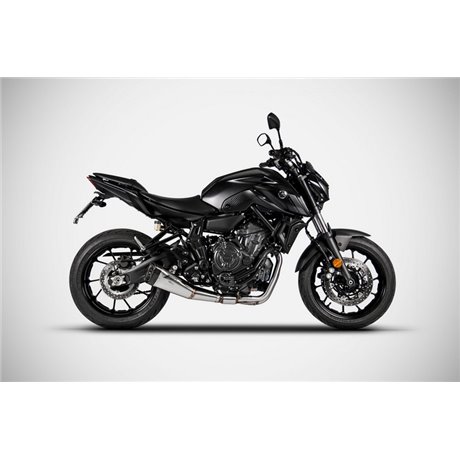 Zard SS E3 FULL KIT AND CARBON END CAP YAMAHA MT 07 14 - 16
