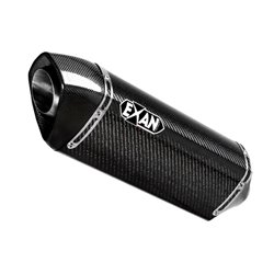 Moto exhaust Exan Oval X-Black Carbon Ducati Monster 796  