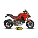 Moto výfuk Exan Oval X-Black Karbon Ducati Multistrada 1200 / S 2015 - 2017  