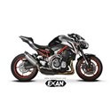 Moto Auspuff Exan Oval X-Black Titan Kawasaki Z 900 2017 - 2019  