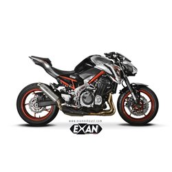 Moto exhaust Exan X-GP Inox Kawasaki Z 900 2017 - 2019  