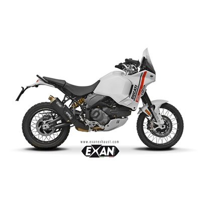 Moto exhaust EXAN DUCATI DESERT X 937 22 - 24 X-RALLY CARBON 