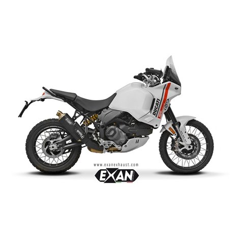 Moto exhaust EXAN DUCATI DESERT X 937 22 - 24 X-RALLY CARBON 