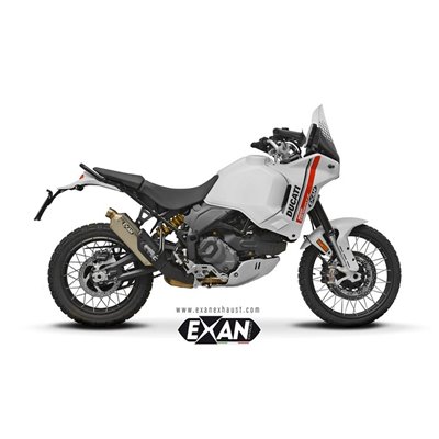 Moto exhaust EXAN DUCATI DESERT X 937 22 - 24 X-RALLY TITANIUM 