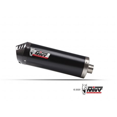 Moto exhaust MIVV OVAL BLACK with carbon cap CF MOTO 650 MT 2021  -  2023