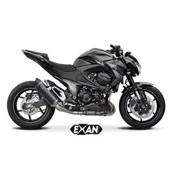 Moto Auspuff Exan Oval X-Black Carbon Kawasaki Z 800 e  