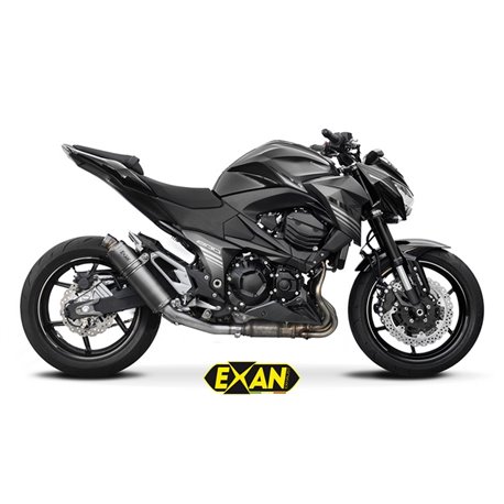 Moto exhaust Exan X-GP Inox Kawasaki Z 800 e  