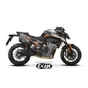 Moto exhaust Exan Oval X-Black Black Inox KTM 790 Duke 2018 - 2019  
