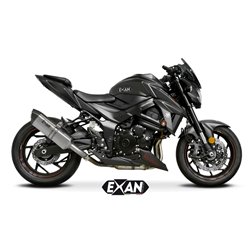 Moto výfuk Exan Oval X-Black Nerez Suzuki GSX – S 750 2017 - 2020  