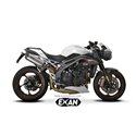 Moto exhaust Exan Carbon Cap Inox Triumph Speed Triple 1050 S/R/RS 2018 - 2020  