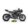 Moto Auspuff Exan X-Black Conico Carbon Triumph Street Triple 765 2017 - 2019  