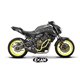 Moto Auspuff Exan Oval X-Black Carbon Yamaha MT-07 2017 - 2020 niedrige position full system