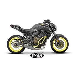 Moto exhaust Exan Carbon Cap Inox Yamaha MT-07 2017 - 2020 low position full system