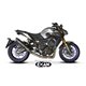 Moto Auspuff Exan Oval X-Black Carbon Yamaha MT-09 2014 - 2016 hohe Position full system