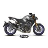 Moto exhaust Exan Oval X-Black Black Inox Yamaha MT-09 2014 - 2016 high position full system