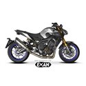 Moto Auspuff Exan Carbon Cap Titan Yamaha MT-09 2014 - 2016 hohe Position full system