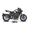 Moto exhaust Exan Oval X-Black Black Inox Yamaha MT-09 2014 - 2016 low position full system